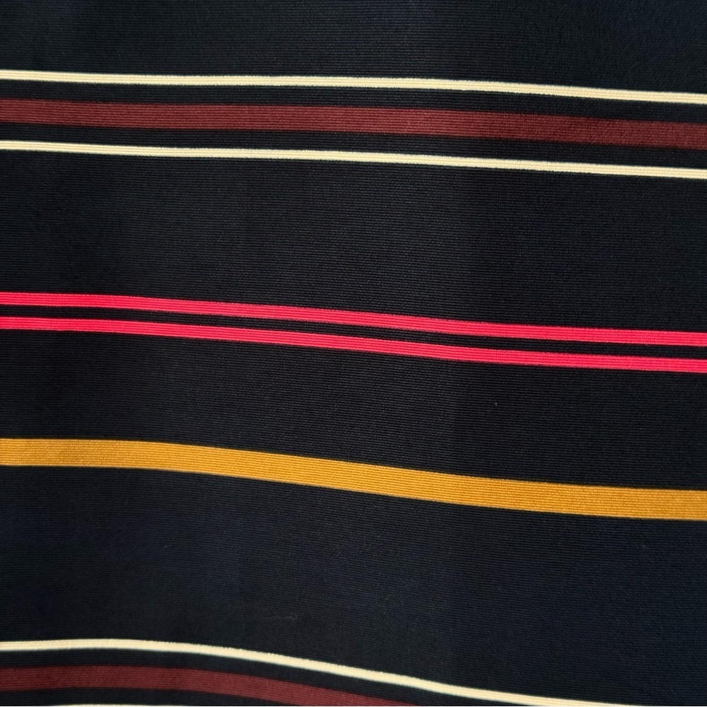 TOMMY HILFIGER Striped Zip Front A Line Dress Sleeveless Preppy Size 4 - Picture 5 of 16